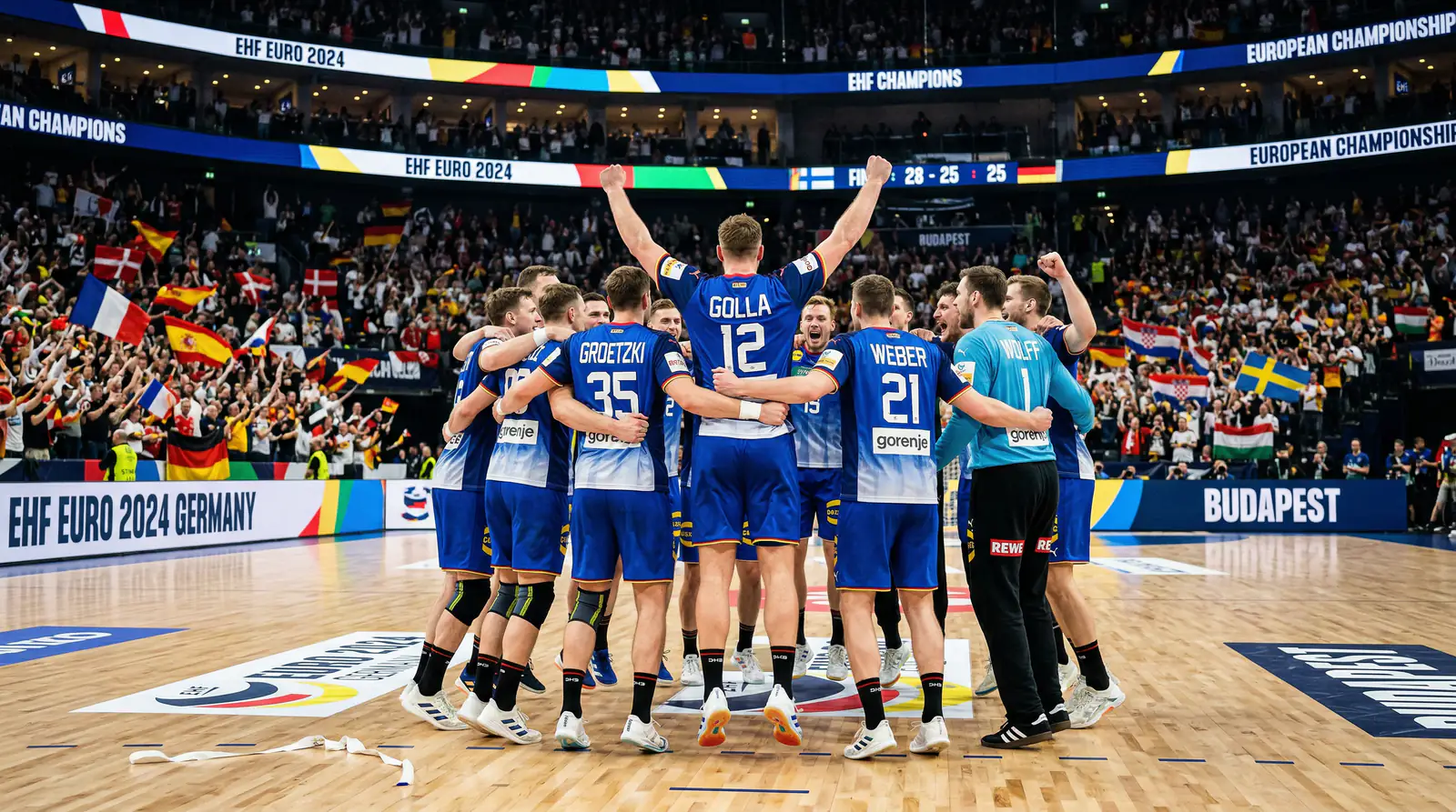 Handball-Nationalmannschaft feiert bei der Europameisterschaft